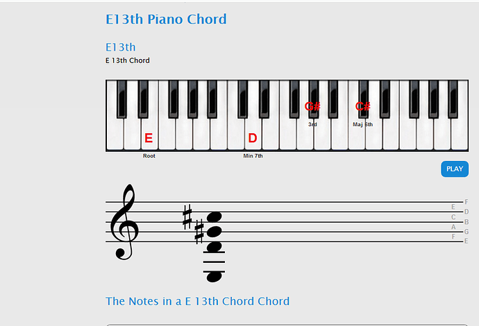 E13th chord